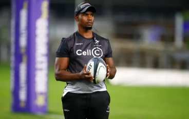 Joey Mongalo of the Cell C Sharks during the Currie Cup, Premier Division match between Cell C Sharks and Fidelity ADT Lions at Hollywoodbets Kings Park on June 03, 2023 in Durban, South Afri
