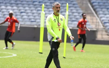 Jose Riveiro, head coach of Orlando Pirates during the Orlando Pirates media open day at Orlando Stadium on December 06, 2024 in Johannesburg, South Africa.