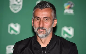 Orlando Pirates coach Jośe Riveiro during the Orlando Pirates press conference at Nedbank Headquarters on April 10, 2024 in Johannesburg, South Africa.