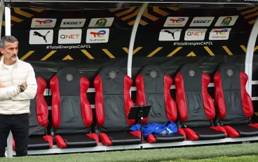 Jose Riveiro, head coach of Orlando Pirates during the CAF Champions League match between Orlando Pirates and Stade d'Abidjan at Orlando Stadium on January 04, 2025 in Soweto, South Africa.