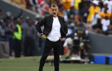 Jose Riveiro during the DStv Premiership match between Kaizer Chiefs and Orlando Pirates at FNB Stadium on November 11, 2023 in Johannesburg, South Africa.