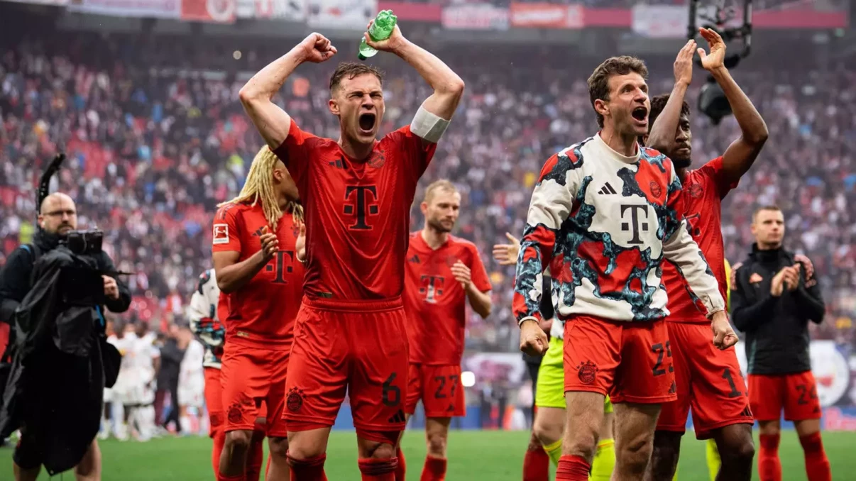 Bayern Munich win record 33rd Bundesliga title after Leverkusen drop points