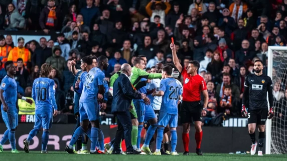 Jude Bellingham sees red after final whistle as Real Madrid draw with Valencia