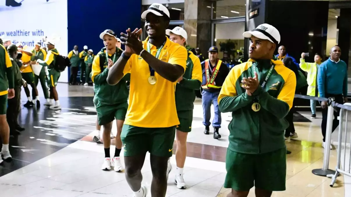 Junior Boks return home to hero's welcome after stunning U20 Championship victory