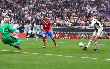 Kai Havertz of Germany scores a goal