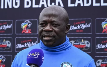 Richards Bay coach Kaitano Tembo in the Carling Knockout