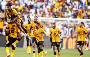 Kaizer Chiefs players celebrating during the Soweto Derby