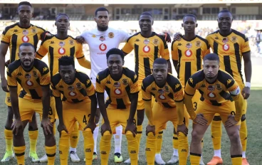 Kaizer Chiefs line-up during Toyota Cup vs Yanga SC