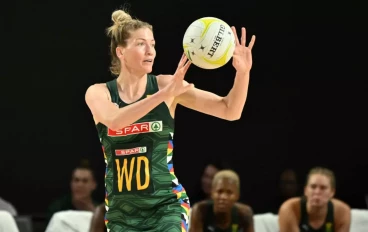 Karla Pretorius of the Proteas in action during game one of the International Test series between Australia Diamonds and South Africa Proteas at Cairns Convention Centre on October 25, 2023 i