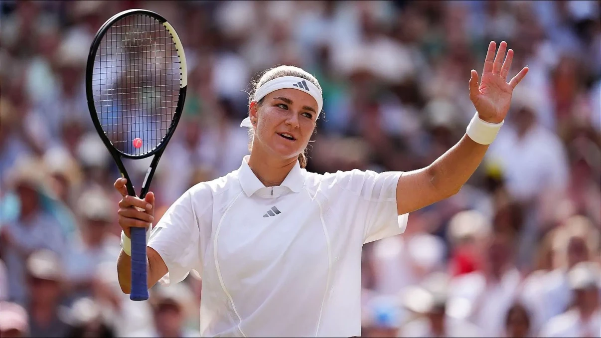 Karolina Muchova saves match point against Coco Gauff to reach Wimbledon final Karolina Muchova saves match point against Coco Gauff to reach Wimbledon final