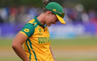 Kayla Reyneke Captain of South Africa gets emotional after the 2025 ICC U19 Women's T20 World Cup final match between South Africa and India at Bayuemas Oval on February 02, 2025 in Kuala Lum