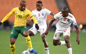 Bafana Bafana forward Khanyisa Mayo during international friendly vs Eswatini