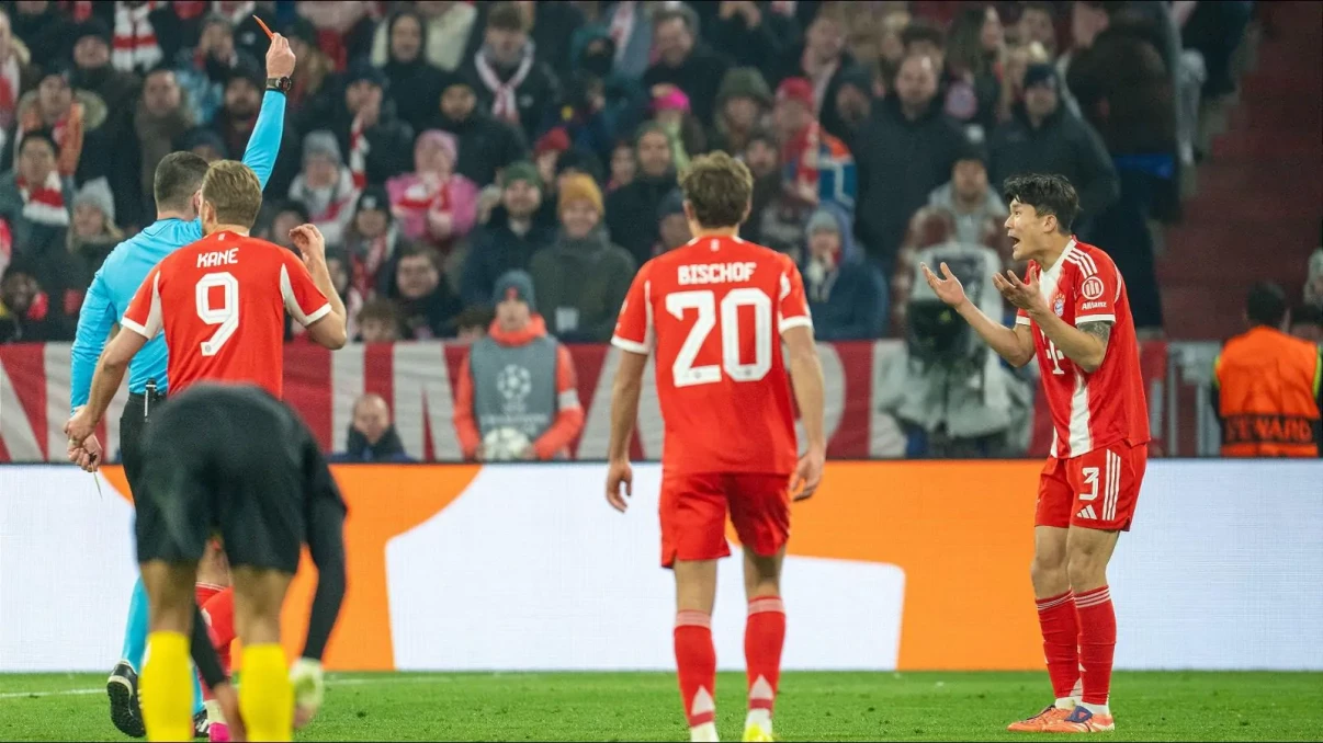 Bayern Munich boss Vincent Kompany defends Kim Min-Jae red card in Champions League win Bayern Munich boss Vincent Kompany defends Kim Min-Jae red card in Champions League win