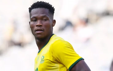 Kobamelo Kodisang of South Africa during the International friendly match between South Africa and Namibia at Orlando Stadium on September 09, 2023 in Johannesburg, South Africa.