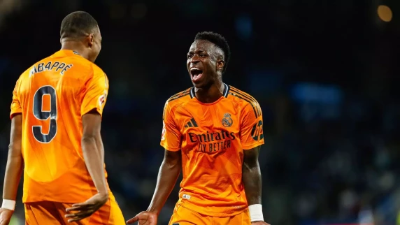 Real Madrid need second-half penalties from Kylian Mbappe and Vinicius Jr to see off Real Sociedad