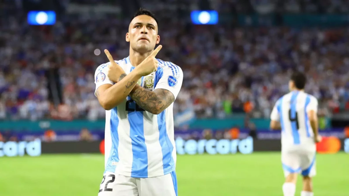 Lautaro Martinez nets both goals as Argentina beat Peru 2-0 in Copa America