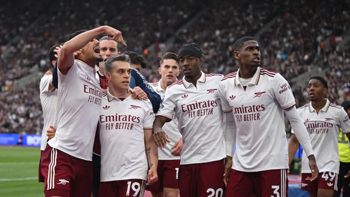 Arsenal take a giant leap towards Premier League title with late West Ham win Arsenal take a giant leap towards Premier League title with late West Ham win