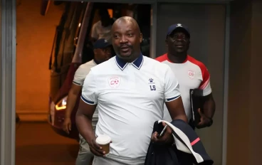 Lehlohonolo Seema head coach of Sekhukhune United arrives at the stadium ahead of the Betway Premiership match between Sekhukhune United and Chippa United at Peter Mokaba Stadium on September