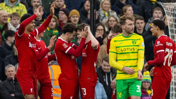 Liverpool trounce Norwich 5-2 in FA Cup fourth round tie