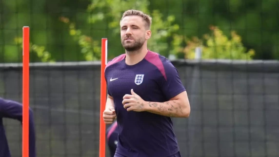 Luke Shaw absent from England training ahead of Denmark clash
