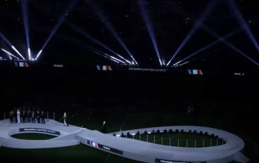 A general view of stadium during ceremony after Argentina won the FIFA World Cup Qatar 2022 by beating France via penalty shoot-out at Lusail Stadium