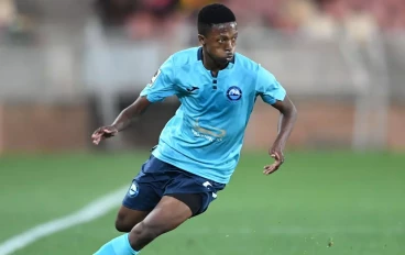 Lwandile Mabuya of Richards Bay during the Betway Premiership match between Sekhukhune United and Richards Bay at Peter Mokaba Stadium on October 29, 2024 in Polokwane, South Africa.