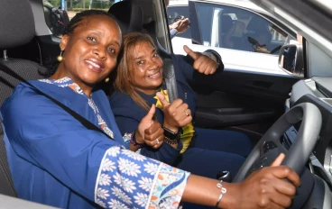 Lydia Monyepao and Desiree Ellis during the SAFA Women's Football partnership announcement at SAFA House on November 01, 2024 in Johannesburg, South Africa.