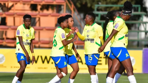 Records tumble as Sundowns Ladies run riot against Thunderbirds Ladies