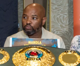 Mandla Ntlanganiso during the pre-fight medical ahead of the 'Lights Out' boxing tournament at Emperors Palace on September 13, 2022 in Kempton Park, South Africa.