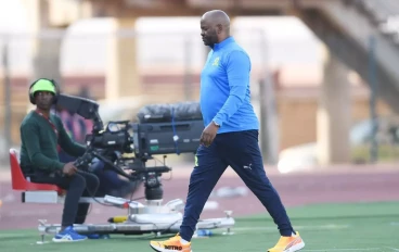 Mamelodi Sundowns coach Manqoba Mngqithi during the MTN8, Quarter Final match between Mamelodi Sundowns and Polokwane City at Lucas Moripe Stadium on August 11, 2024 in Pretoria, South Africa