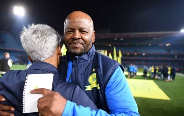 Mamelodi Sundowns coach Manqoba Mngqithi during the Betway Premiership match between Mamelodi Sundowns and SuperSport United at Loftus Versfeld Stadium on September 17, 2024 in Pretoria, Sout