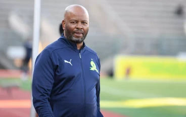 Mamelodi Sundowns coach Manqoba Mngqithi and during the Carling Knockout, Last 16 match between Mamelodi Sundowns and Golden Arrows at Lucas Masterpieces Moripe Stadium on October 19, 2024 in