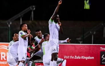 Marumo Gallants players celebrating a goal