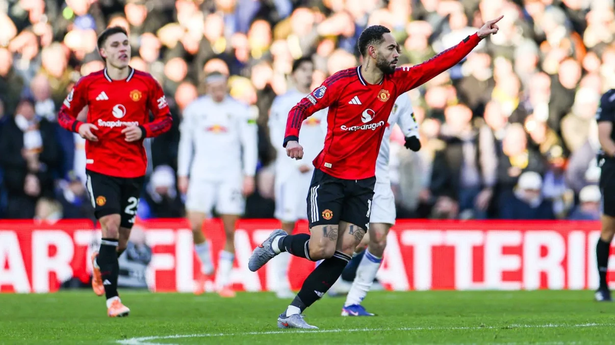 Matheus Cunha saves Manchester United blushes with late strike against Leeds Matheus Cunha saves Manchester United blushes with late strike against Leeds