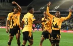 Kaizer Chiefs midfielder Mduduzi Shabalala celebrates goal vs SuperSport United