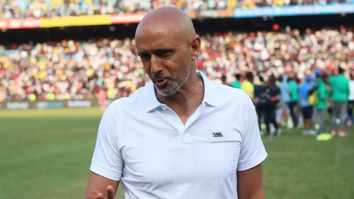 Miguel Cardoso claims Sundowns spent 20 minutes preparing for Pirates