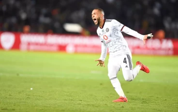 Miguel Timm during the Nedbank Cup final match between Orlando Pirates and Sekhukhune United at Loftus Versfeld Stadium on March 27, 2023 in Pretoria, South Africa.