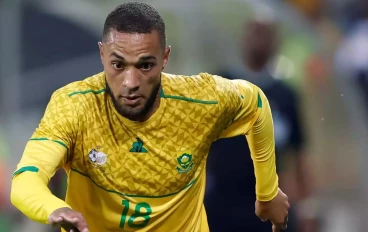 Miguel Timm during the international friendly match between South Africa and Mozambique at Mbombela Stadium