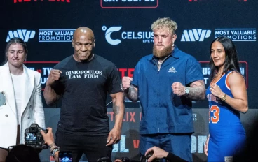 Mike Tyson and Jake Paul