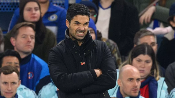 Mikel Arteta: Arsenal were 'very unlucky' against Chelsea