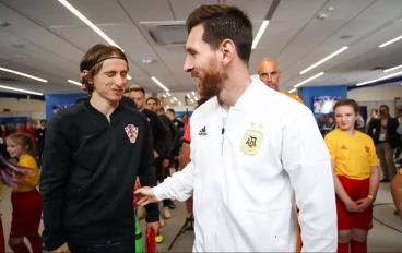 Luka Modric and Lionel Messi