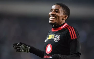 Monnapule Saleng of Orlando Pirates celebrates his goal during the MTN8, Quarter Final match between Orlando Pirates and SuperSport United at Orlando Stadium on August 03, 2024 in Johannesbur