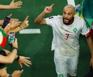 Morocco  left-back Noussair Mazraoui