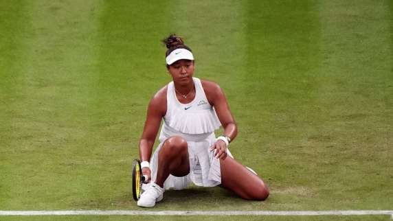 Naomi Osaka's Wimbledon return nipped in the bud by Emma Navarro