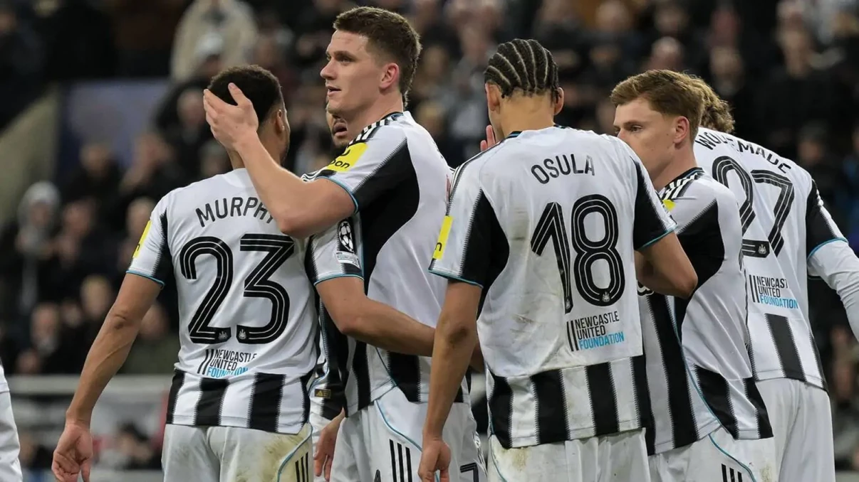 Newcastle defeat spirited Qarabag to advance to Champions League last 16 Newcastle defeat spirited Qarabag to advance to Champions League last 16