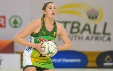 Nicola Smith of South Africa during the Africa Netball World Cup Qualifiers 2022 match between South Africa and Zimbabwe at University of Pretoria Sports Campus, Rembrandt Hall