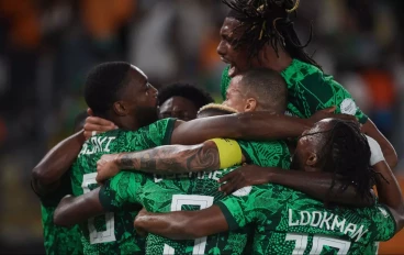 Nigeria celebrate - AFCON 2023