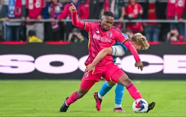 Njabulo Blom with St Louis City in MLS