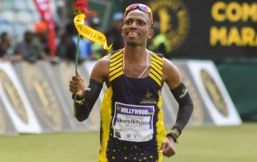 South African long-distance runner Nkosikhona Mhlakwana