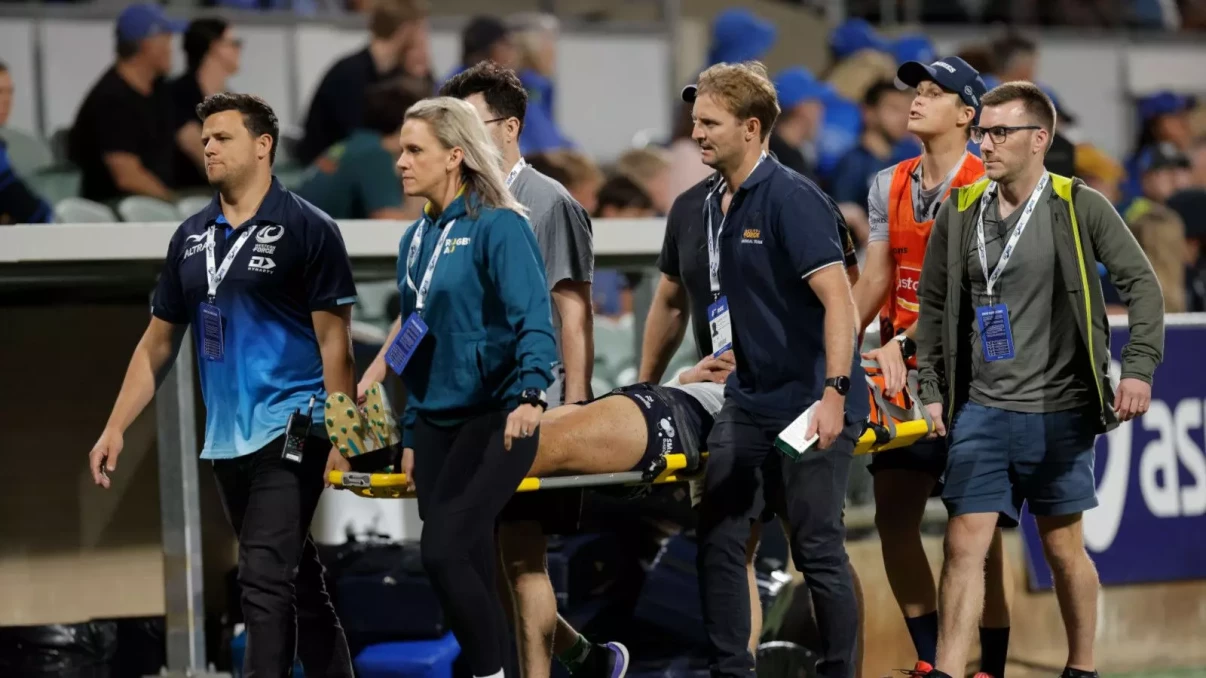 Wallabies star Noah Lolesio in doubt for Lions series after suspected spinal injury